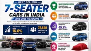 Home 59 Best Selling 7 Seater Cars in India June 2026
